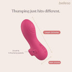 Finger Pro Thump Finger Vibrator | Clitoral Stimulation | Silicone | Waterproof | Usb Rechargeable