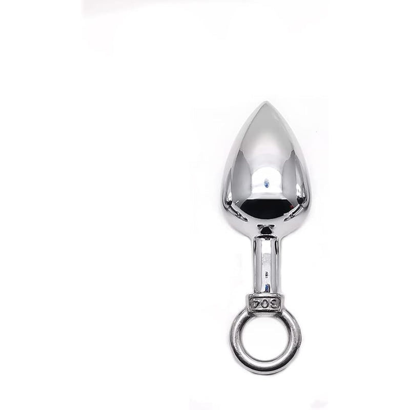 Stainless Steel Anal Plug Anal Beads For Beginners Butt Plug Trainer Set Anal Massager Sex Toy For Men Women Personal Massager(S)