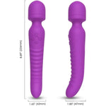 Heating G Spot Vibrator, Heatable And Rechargeable Stimulator For Female Clitoral Pleasure, Adult Sex Toy, Quiet & Waterproof, Powerful Personal Clitoris Wand Massager For Women (Purple)