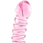 Icicles No.28 Glass Dildo With Lube 1Oz | Harness Compatible Strap-On | G-Spot Dildos | Glass Sex Toys | Prostate Massager