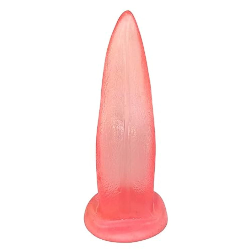 8.27 Inch Realistic Tongue Licking Dildo with Suction Cup for Anal Play