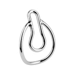 Stainless Steel Male Chastity Device with Belt and Clip for Exercising a Man's Penis