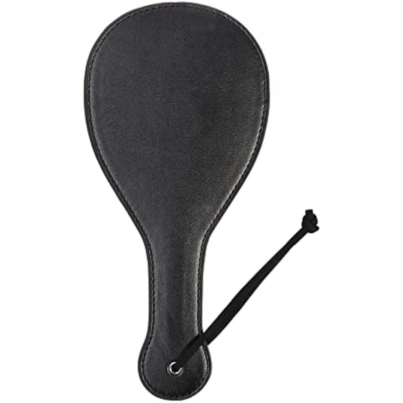 Round Sexual Spanking Paddle For Bdsm, Faux Leather Sex Paddles For Adult Spanking Set, Black