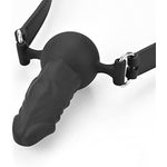 Mouth Ball Gag Wear Adjustable Dildo Penis & Skin-Friendly Silicone Handcuff