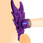 Male Penis Enlargement Ring Wolf Shape Cock Ring Penis Extender Sleeve Testicles Stretcher Massage Erection Enhancement Delayed Ejaculation Men Couple Pleasure Sex Toys (Purple)