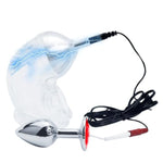 Metal Analplugs For Anal Dilatation Training Male Cock Cage Chastity Device Electrical Penis Sleeve Adult Electric Shock Sex Toy Set