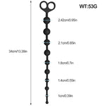 Silicone Anal Bead With 10 Balls + 17.3 Inch Super Long Dildo