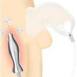 Two-In-One Metal Hollow Anal Plug With Holes Penis Restraint Sleeve, Transparent Soft Chastity Cage Sm Male Masturbation Device Adult Sex Toy