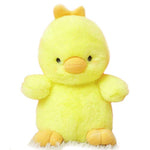 Plush Chick Stuffed Animal Toys Cuddly Soft Dolls Gifts Home Office Decorations Yellow 9 Inches