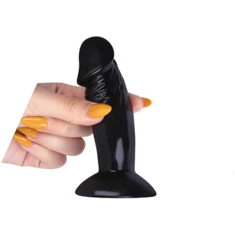 Realistic Dildo, Sex Toys For Beginners, Anal Plug For Women, Lesbians, Men, Gay And Couple (4.5" Black)