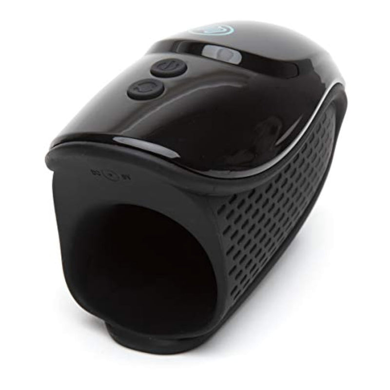 Blowmotion Warming Male Masturbator - 3.5 Inch Squeezable Canal With 6 Pulsation & Vibration Modes - Automatic Warming Male Sex Toy - Rechargeable Sex Toys For Men