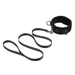 Bondage Collar Leash Set With Nipple Clamps, Blindfold And Slut Spanking Paddle For Adults Bdsm Play Sex Toys