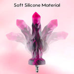 Sex Machine Dildo,8.6 In Knot Dildo Silicone Monster Dildo With Quick Air Connector For Thrusting Sex Machine,Sex Machine Attachments