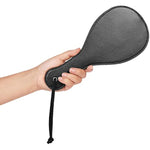 Round Sexual Spanking Paddle For Bdsm, Faux Leather Sex Paddles For Adult Spanking Set, Black