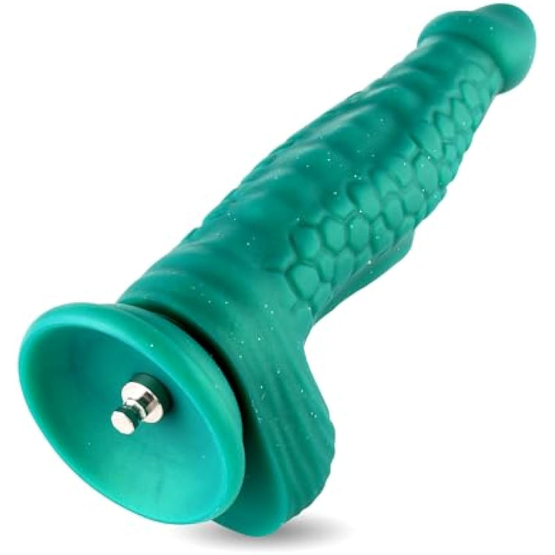 9.85” Silicone Dildo With Kliclok System, 7.8” Insertable Length - 2.26 Max Width, Tapered Anal Sex Toy For Sex Machine
