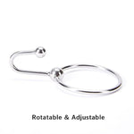 Stainless Steel Penis Cock Rings With Urethral Sounds Ball Male Erotic Penis Ring Adult Supplies (1.57 Inches)