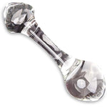 Glass Pleasure Wand, Crystal Double-Ended Mushroom Head Anal Butt Plug For G-Spot Stimulation Sex Toys Adult Products(B)