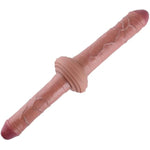 Realistic Dildos, Dual-Density Silicone Dong With Kliclok System, 2Pcs Anal Initiation Kit For General Users- S And M Size Burisi Brothers Sex Toy