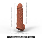 Reusable Penis Sleeve Sex Toys For Men, Realistic Silicone Cock Extender Cock Sleeve, Penis Enlarger Erection Enhancement Male Sex Toys, Soft Penis Extender With Penis Ring Adult Toys For Couples