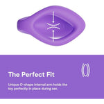 Sync O Couples Vibrator | Wearable Remote Control Vibrating Adult Toys | 10 Vibrations | App Controlled G Spot & Clitoral Stimulator | Vibrators For Women | Personal Massager Sex Toy | Purple