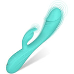 Rabbit Realistic G Spot Vibrator Sex Toys, 7 * 7 Vibrating Modes 8.4'' Couple Vibrators Anal Dildo Wand Adult Toys, Adult Sex Toys For Women And Couples Pleasure (Light Green)