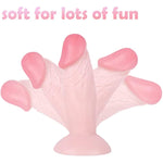 Small Dildo,4.3 In Soft Small Anal Plug,Beginner Anal Dildo Ease Training Adults Sex Toy For Women Men.Multifunctional Sex Toy Games(Flesh)