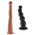 Horse Dildo + 8.5 Inch Anal Beads Training (M)