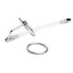 Flexible Hollow Urethral Plug, 4.13 Inch Urethral Sounding Urethral Dilator Penis Plug With Cock Rings Sex Toy For Men