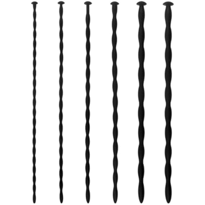 6 Pcs Urethral Sounds Beads Urethral Plug Urinary Dilator Urethra Masturbation Rod Sex Toy For Men