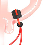 Silicone Cock Ring Adjustable Delay Ring Penis Ring For Erection Enhancing Long Lasting Stronger Strechy Adult Sex Toys For Men & Couple Cock Sexual Stimulation Device Red