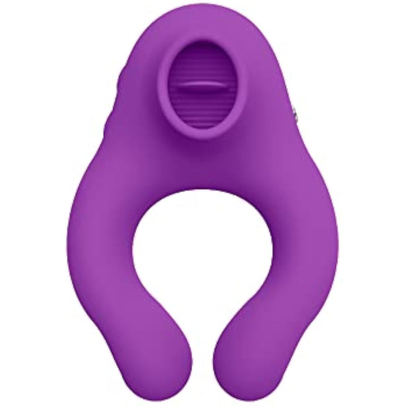 Vibrating Cock Rings Adults Couples Penis Ring Rechargeable Vibrators Stimulators Sex Toys Things For Men Women Gift Massager(Purple)