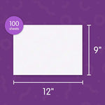 100 Sheets Art Paper, 9 x 12 Inch for Painting, Drawing & Crafts