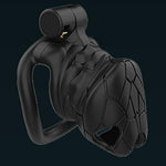 Large Chastity Cage Male Chastity Device Lightweight Cock Cage Adult Sex Toys For Men With 4 Size Rings And Invisible Lock Penis Cage For Couples Men And Women Adults Black