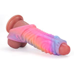 Monster Penis Sleeve Girth Enhancer for Men Reusable Pennis Sleeve Girth Enhancer, Pennis Extender Sleeves Monster Pennis Sleeve Girth Enhancer with Penis Ring for Sex (Pink)