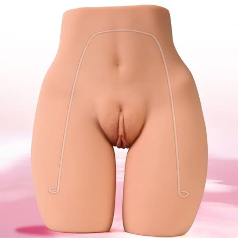 Realistic Sex Doll Male Masturbator Adult Sex Toys For Men, 7.2Lb Pocket Pussy With Poseable Legs, Pussy Ass Blowjob Stroker With 2 Hole Deeper Vagina & Tight Anal, Male Sex Toy For Men Masturbation