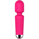 Small Strong Wand Vibrator Clit Stimulator,Rechargeable Vibrating Clitoral Massager With 20 Vibration Modes & 8 Speeds,Waterproof Silicone Personal Clitoris Vibe Women Sex Toys For Her Pleasure,Pink