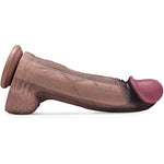 13 Inch Huge Dildo 3" Diameter Thick Big Realistic Monster Dildo Fat Large Dragon Horse Fantasy Xl Dildo Giant Massive Anal Dual Density Dildo Silicone Anal Toy Butt Plugs Adult Sex Toy Consoladores