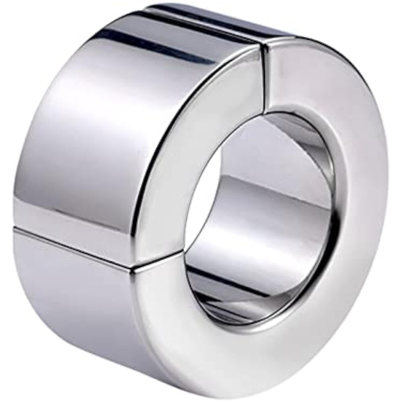 Stainless Steel Weight-Bearing Penile Pendant Stretching Exercise Magnetic Ring Metal Penis Cock Ring Toy(A3)