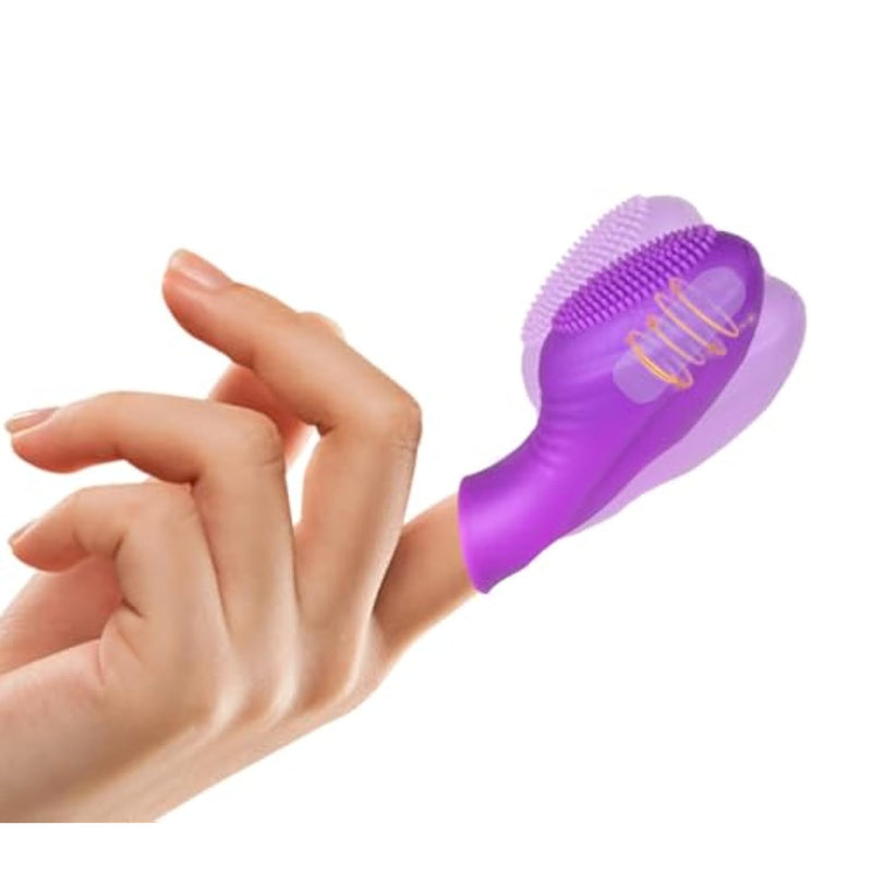 Finger Vibrator Adult Sex Toy With 5 Vibrations, Vibrator Finger To Stimulate Clit G-Spot Nipple Anus, Vibrating Finger For Love Partners