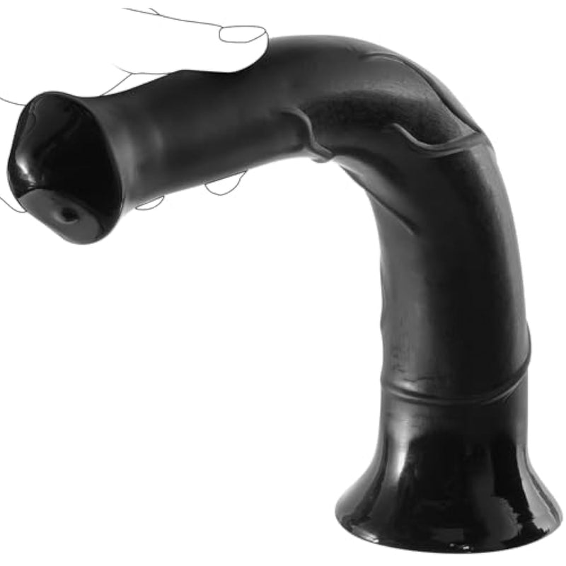 Realistic Horse Dildo, Super Long 15.75 Inch Huge Thick Animal Dildos Anal G-Spot Sex Toy With Suction Cup Adult Toys For Women Men Gay Masturbation - Black