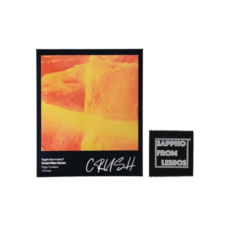 Crush Orange Finger Condoms, Ultra Thin And Extra Long Lubricated Latex Fingersex Cots For Sti Protection, Natural Sensitive - 12 Count, Fragrance Free