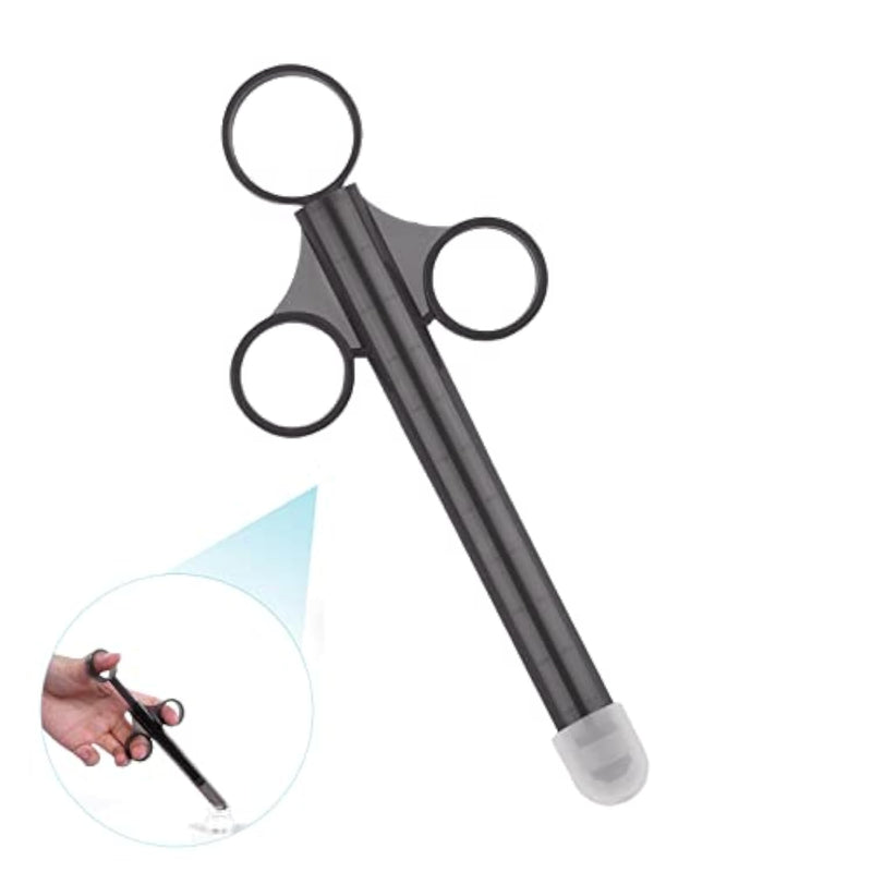 Lube Applicator Syringe with Smooth Rounded Cap for Men, Women & Couples - Reusable and Easy to Clean