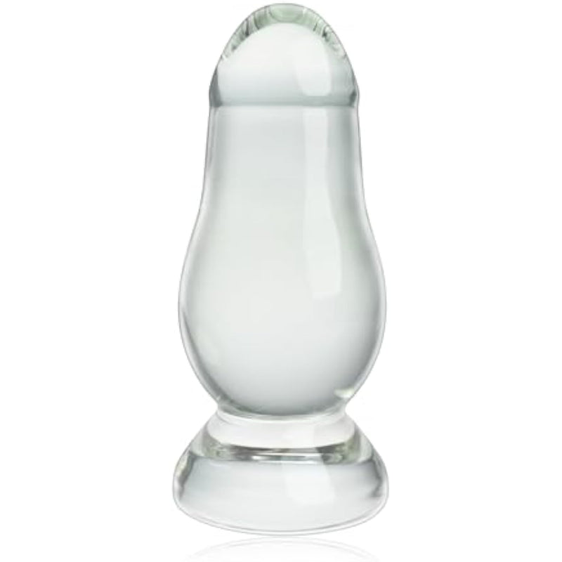 Super Large Butt Plug Trainer Glass Anal Plug Prostate Massage Sex Toy,Huge Crystal Anal Plug Anal Sex Toys For Advanced Adult Men Women And Couples (S)