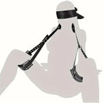 Bdsm Bondage Kit With U-Shaped Pillow Sex Swing Sling Adult Sex Toys With Adjustable Thigh Cuffs Leg Straps Bed Restraints Sets For Sm Game Beginner Couples Sex Pleasure