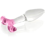 Glass Anal Butt Plug, Crystal Anal Trainer Toys With Long Neck, Anal Expander Training Masturbation, Unisex Anal Plug For Men Women