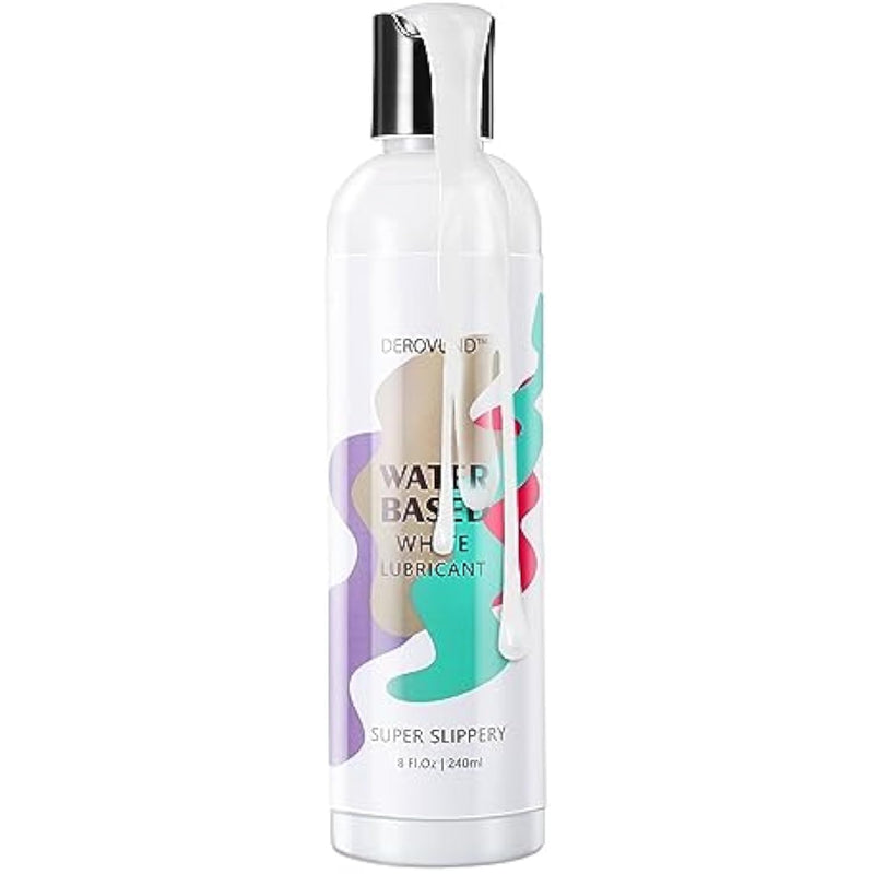 Cum Lube, Super Slippery Sex Lube Water-Based Personal White Lubricant With Hyaluronic Acid, Creamy White Lube Unscented For Sensitive Skin, Women & Men & Couples