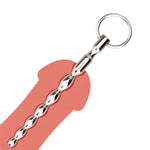 Penis Plug 5 Inches Adult Men Taper-Beaded Urethral Masturbation Rod Male Glans Pleasures Sex Toy (0.34 Inch)