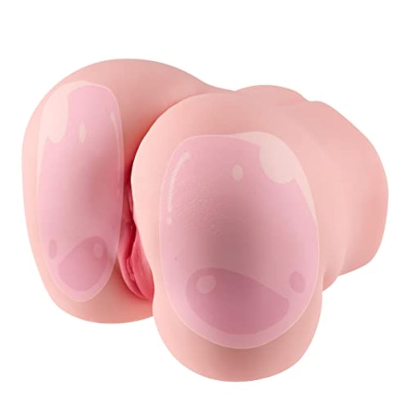 Realistic Male Masturbator with Super Soft Jelly Vagina and Anal Channels for Adult Men