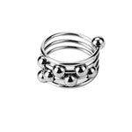 Stainless Steel Cock Ring, Metal Penis Ring With Massage Beads Cockrings For Long Lasting Erections Male Sex Toy (32Mm)