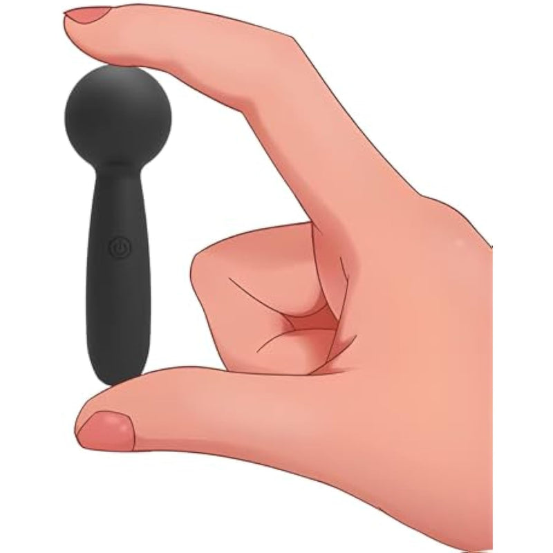 Mini Bullet Vibrators Adult Sex Toys For Woman Personal Massager For Women Mini Wand Massager Quiet & Waterproof 10 Patterns & 8 Speeds Or Woman & Couple Sex Pleasure (Black)
